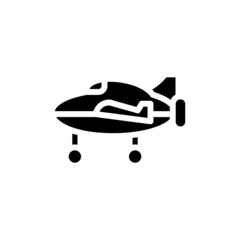 Airplane icon in vector. Logotype