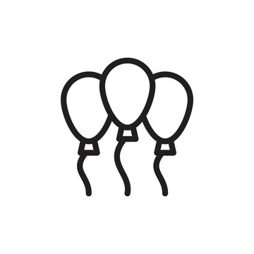 Bloons icon in vector. Logotype