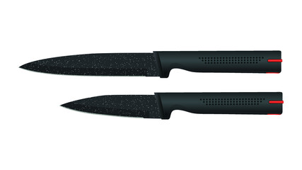 Realistic kitchen knife isolated on white background, Vector illustration, chef knife, Cutlery icon set