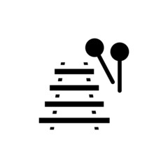 Music instrument icon in vector. Logotype