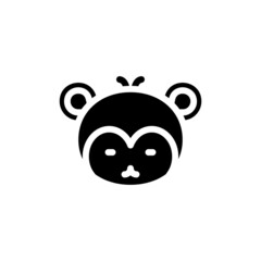 Monkey icon in vector. Logotype