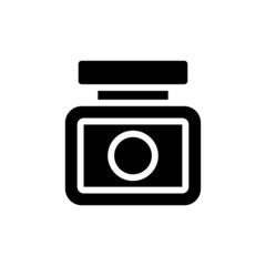 Medicine Jar icon in vector. Logotype