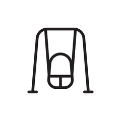 Swing icon in vector. Logotype