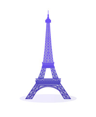 Fototapeta na wymiar eiffel tower souvenir, Paris, vector illustration