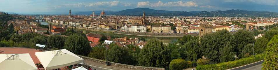 View of Florence from Piazzale Michelangelo, Italy, Europe
