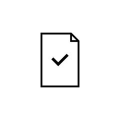 checklist line vector icon