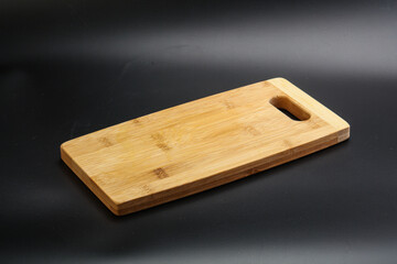 Wooden board for kitchen isolated