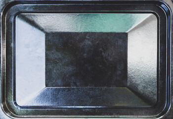 Abstract black tray background, black oven tray background
