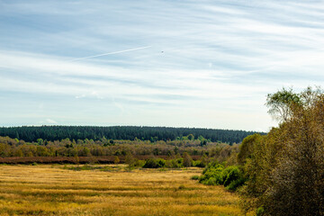Obraz premium Unterwegs im Nationalpark Rhön und seinem herbstlichen Ambiente - Hessen