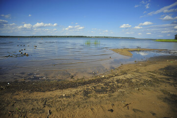 lake and clouds