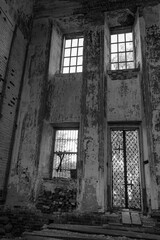 interior of an abandoned orthodox church