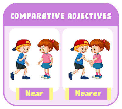 Comparative Adjectives for word near
