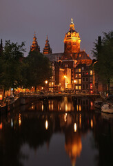Fototapeta premium Church of Saint Nicholas in Amsterdam. Netherlands