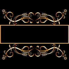 Vintage roll frame with monograms