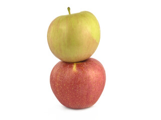 Red and green apples. Apples. Natural fruits.