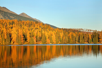 Strbske Pleso lake. Slovakia