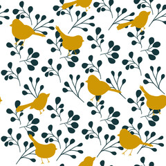 seamless pattern with birds
