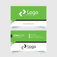 Professional horizontal business card template vector