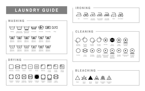 Laundry Labels Guide Set