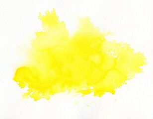 Aquarell Hintergrund gelb mit Textfreiraum