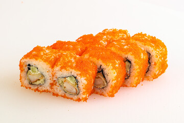 Japanese traditional roll with prawn