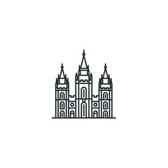 Salt Lake Temple icon. LDS Church