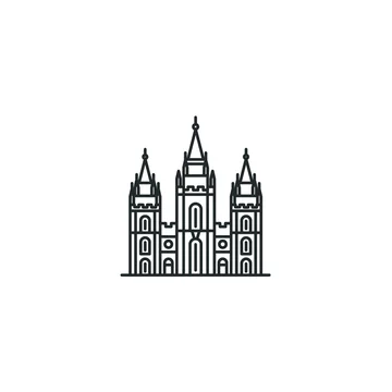 Salt Lake Temple icon. LDS Church