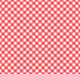 Gingham Pattern in Red and White