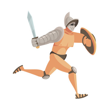 recommend clip art: Sword Run Gladiator Composition