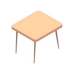 Isometric Small Table Composition