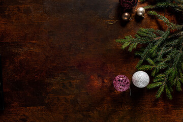 Christmas beef carpaccio with beef