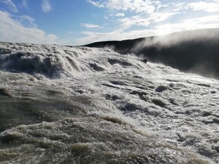 Dettifoss waterfalls island nature cascade