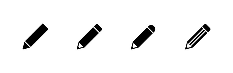Pencil icons set. pen sign and symbol. edit icon vector