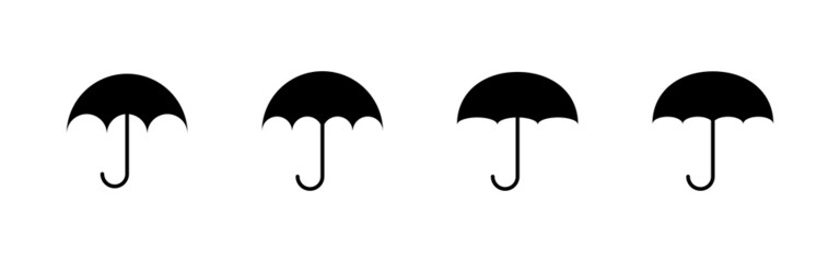 Umbrella icons set. umbrella sign and symbol