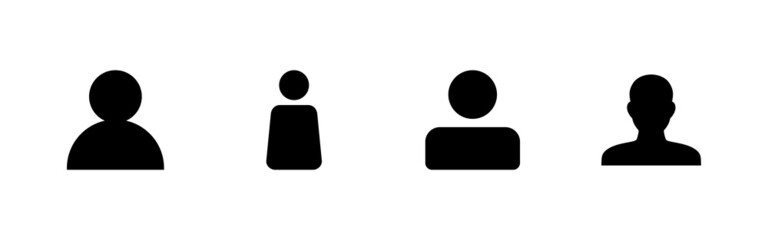 User Icons set. person sign and symbol. people icon.