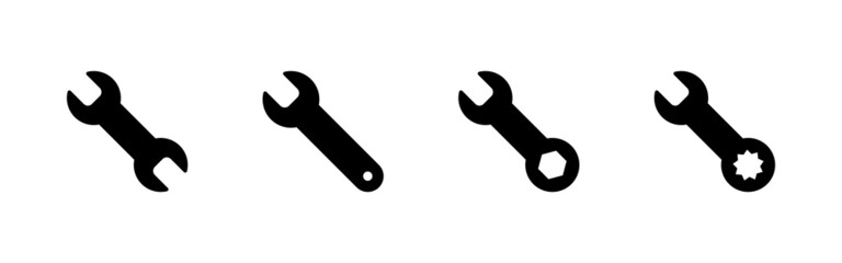 Wrench icons set. repair icon. tools sign and symbol