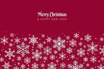 Cute Santa Merry Christmas greeting,  Winter background 