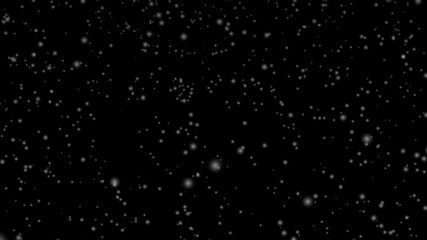 snow fog on a black background. abstract Flying dust particles on a black background. Vast snow isolated on black background.
