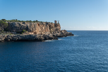 Fototapeta premium Touristic and picturesque town of Cala Figuera