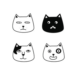 Cute cat doodle pack