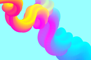 Obraz premium Colored fluid wave, abstract fluid wave flow background.Vector illustration