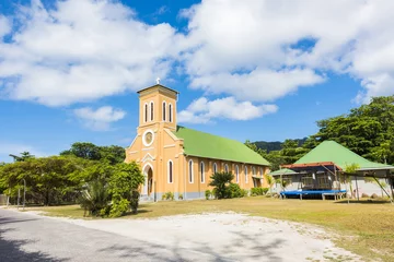 Rolgordijnen Catholic church in the Seychelles © Fyle