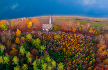 Naklejka premium autumn landscape in the mountains
