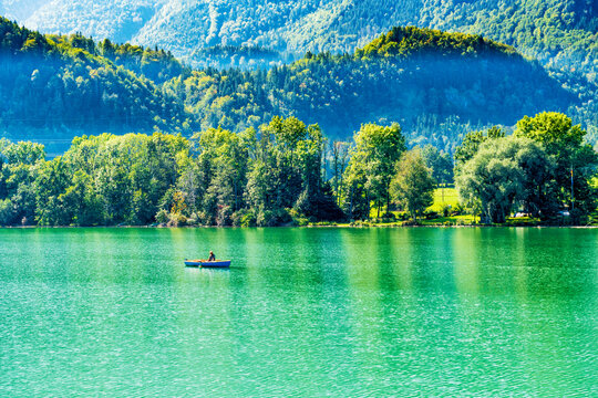 Anglerboot auf dem Kochelsee