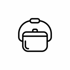 Cooking Pot icon in vector. Logotype