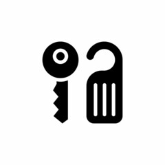 Hotel Room icon in vector. Logotype
