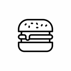 Burger icon in vector. Logotype