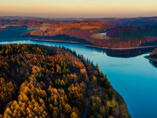 lake and mountains