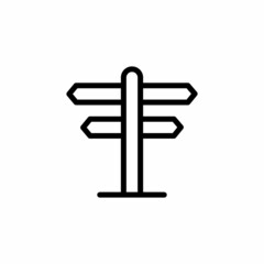 Direction icon in vector. Logotype