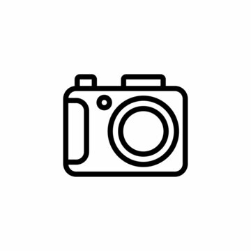 Camera icon in vector. Logotype